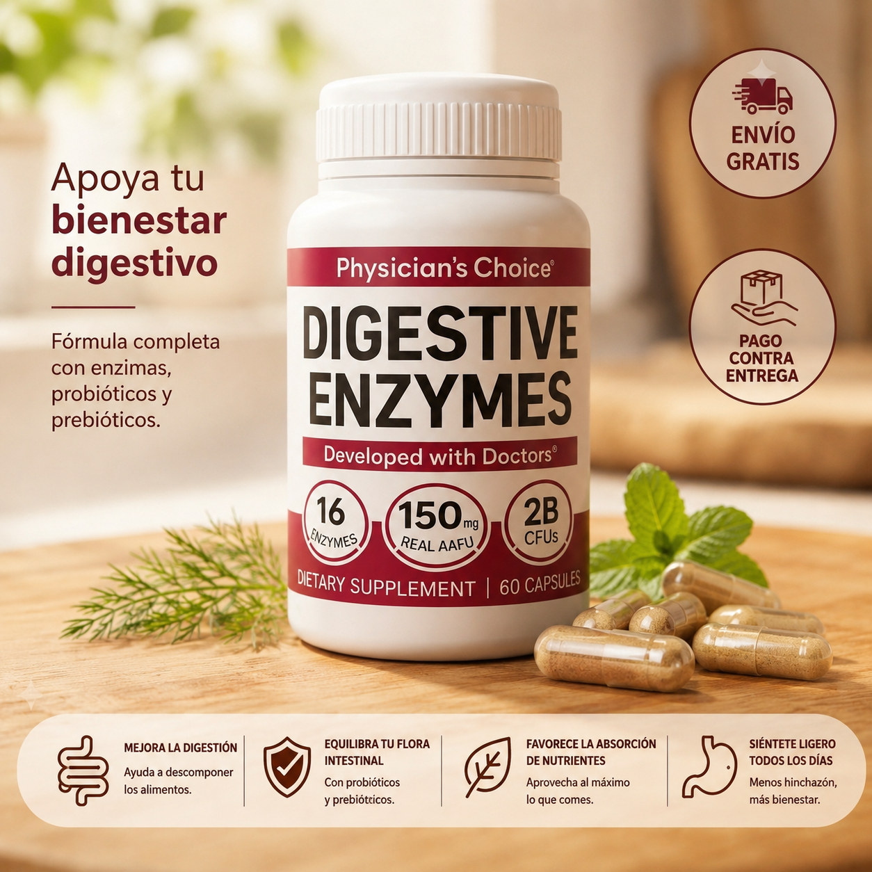 ENZYME DIGESTIVES - Bienestar Digestivo
