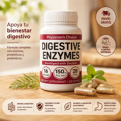 ENZYME DIGESTIVES - Bienestar Digestivo